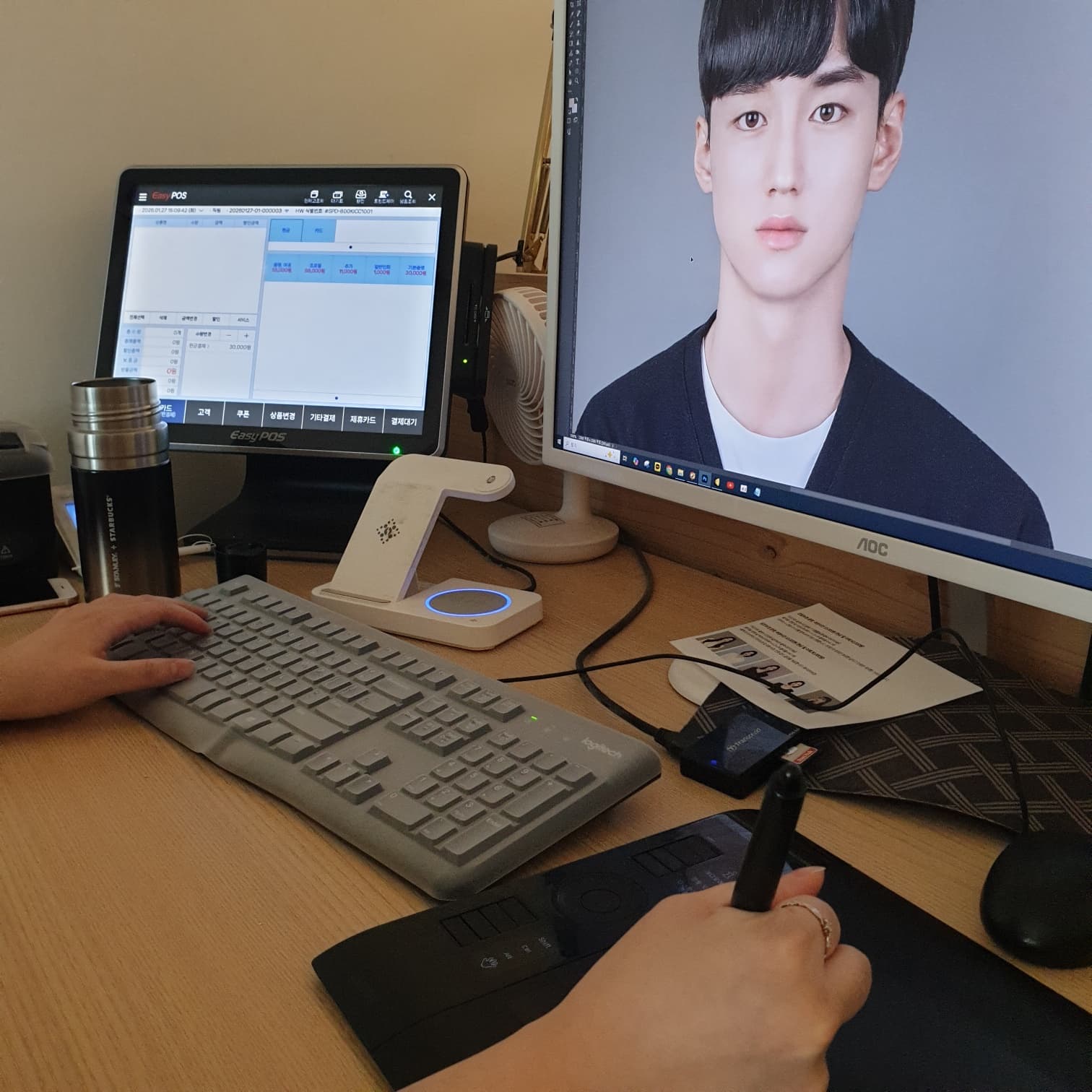 포토위크 홍대사진관 촬영 보정 작업