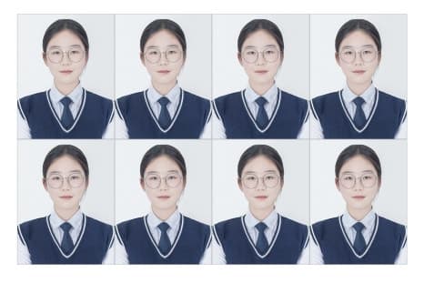 학생증 사진 제작 과정 및 예시 3