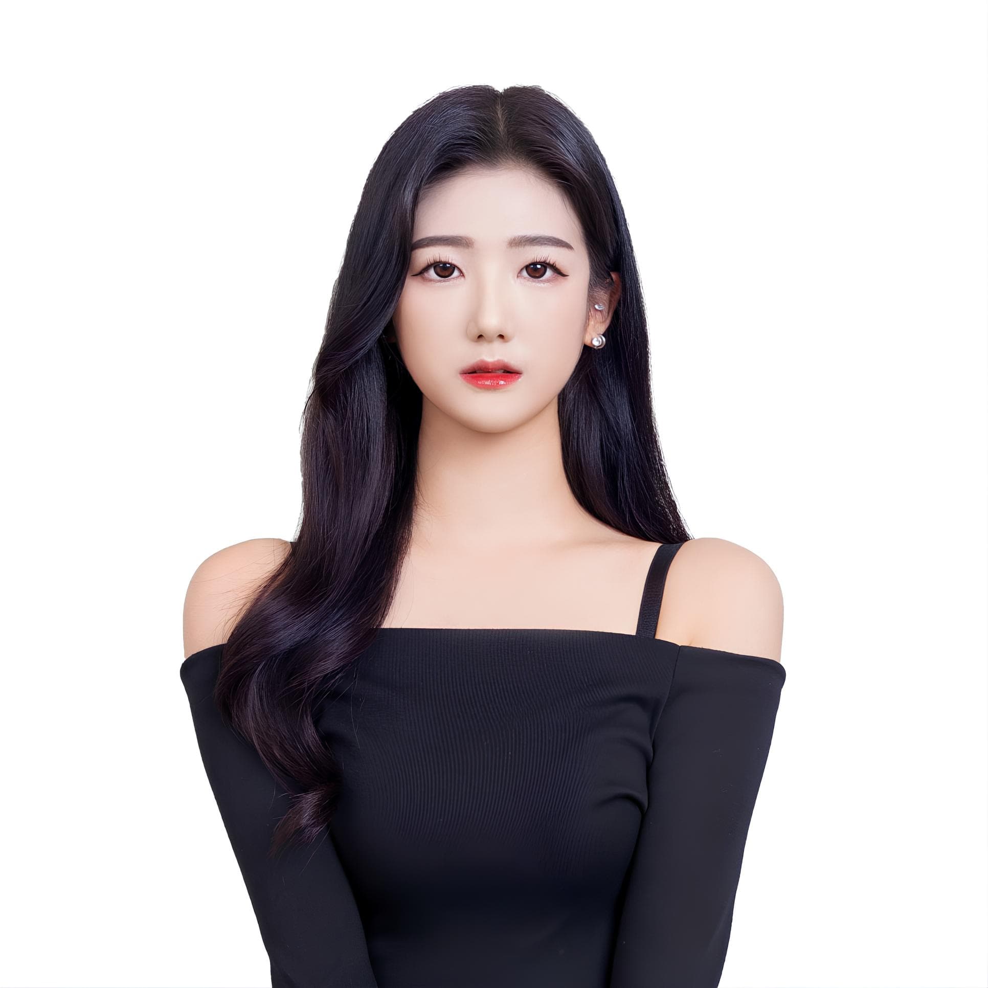 규정을 준수한 깔끔한 비자사진 예시