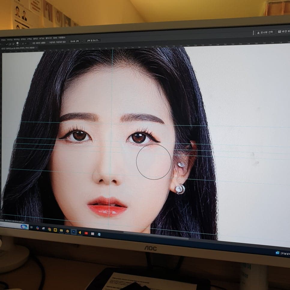 비자사진 제작 과정 및 예시 1